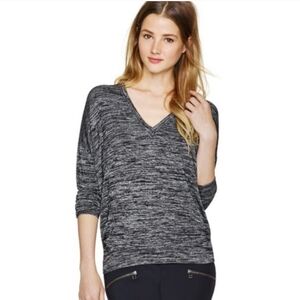 Wilfred Free Aritzia Melange V-Neck Long Sleeve Tee